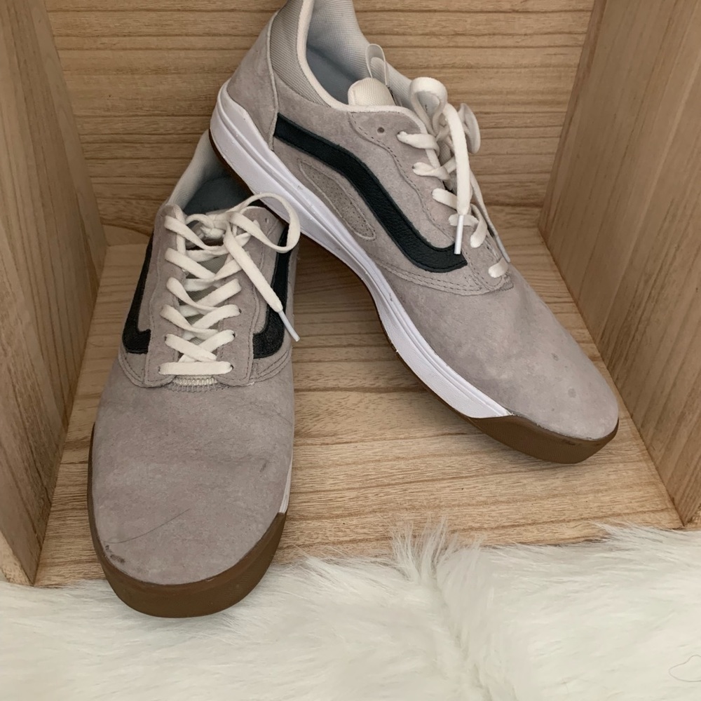 Vans Mens Gray Sneaker Shoes